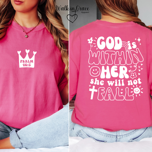 God is within her tee