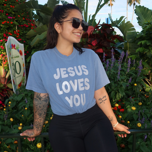 JLY blue tee