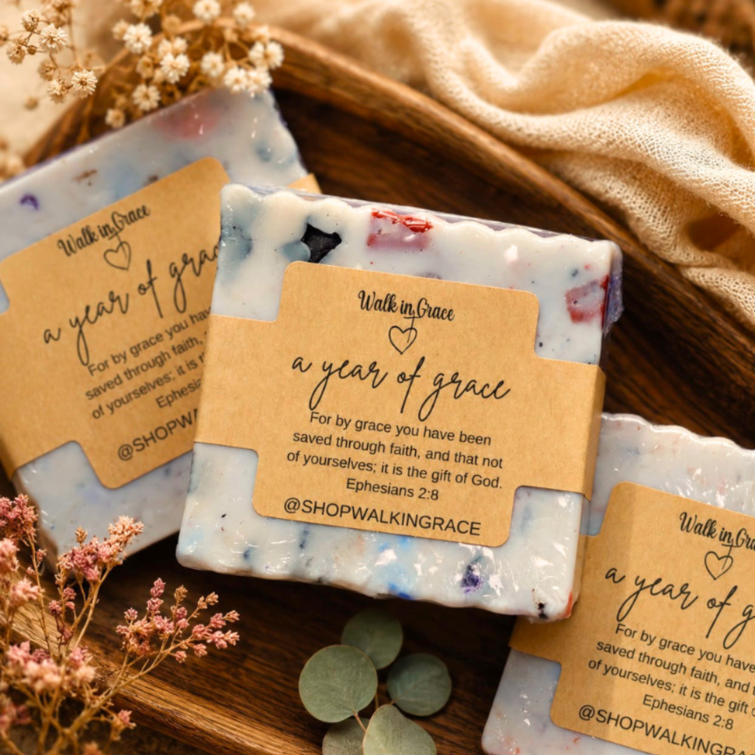 A Year of Grace | anniversary soap |  lightly sweet cupcake