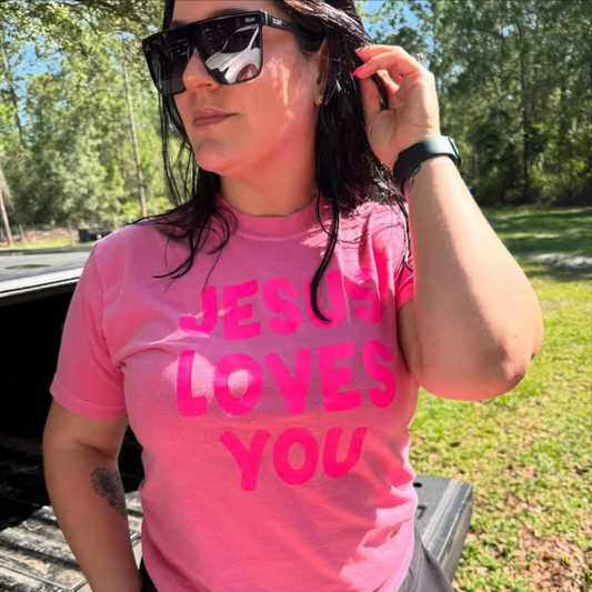 JLY pink tee