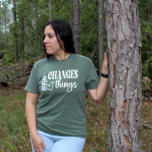Prayer changes things tee