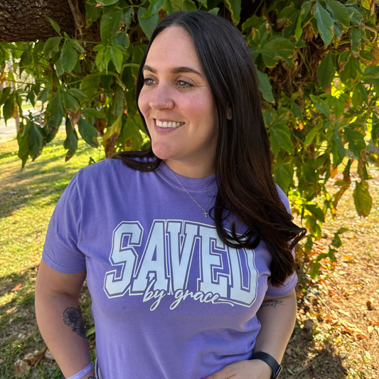Saved by grace tee